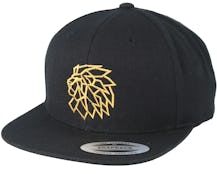 Head Logo Black/Gold Snapback - Lions