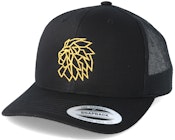 Head Logo Black/Gold Trucker