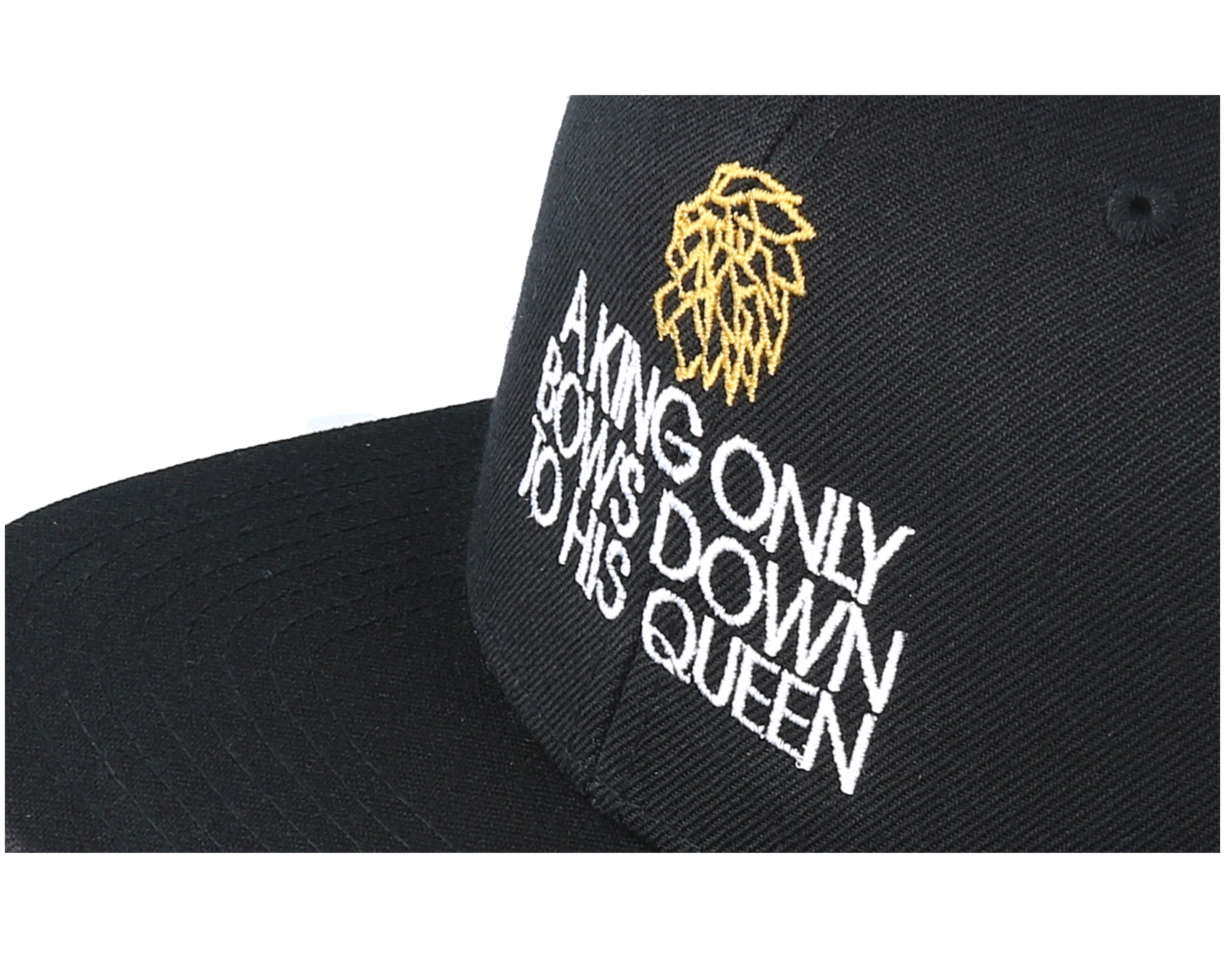 A King Only Bows Down To His Queen Black Snapback