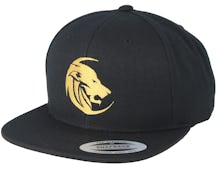 Circle Head Logo Black/Gold Snapback - Lions
