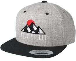 Logo Grey/Black Snapback - Wild Spirit