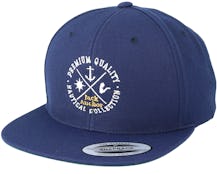 Nautical Collection Navy/White Snapback - Jack Anchor