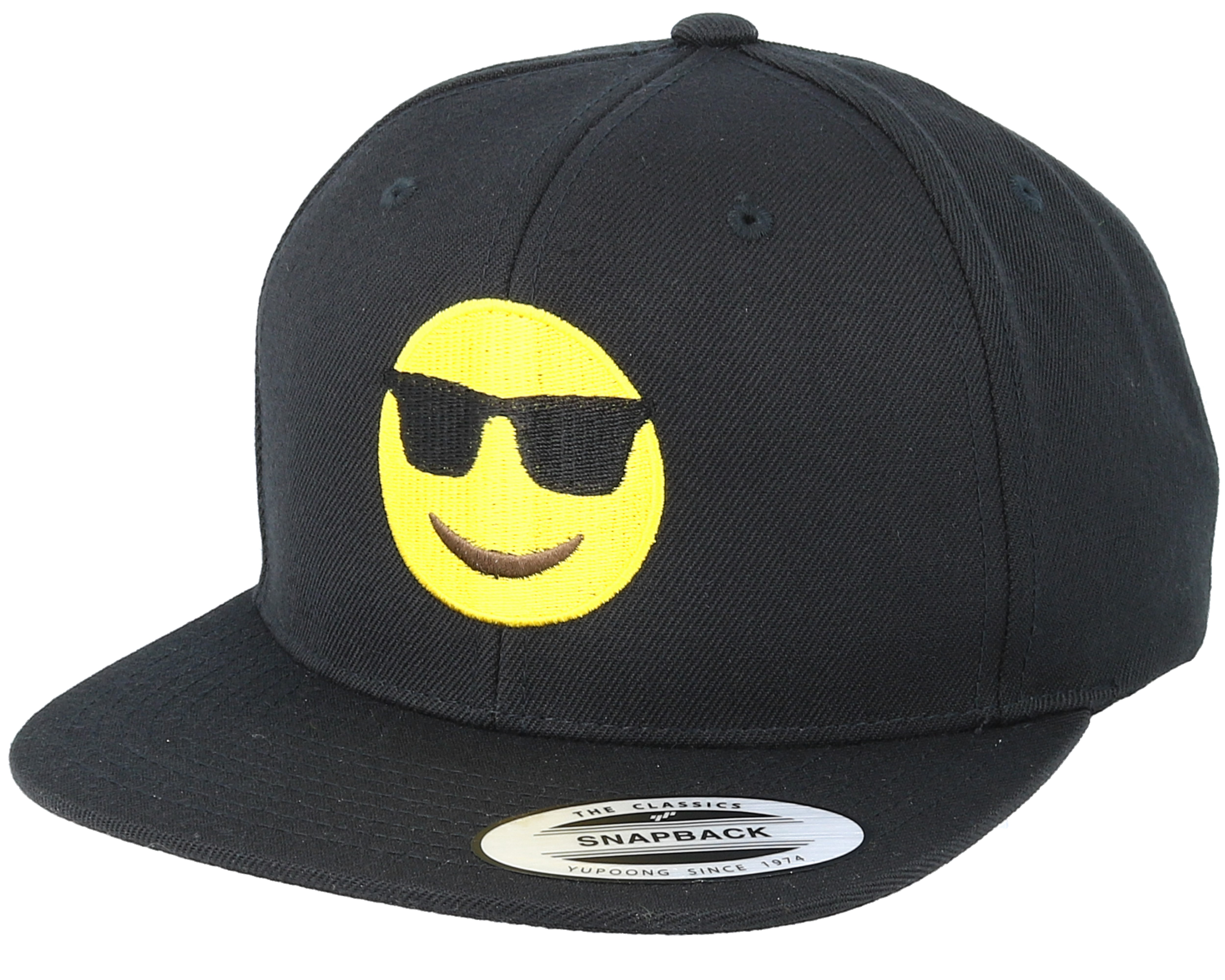Emoji Cool Black Snapback Iconic cap
