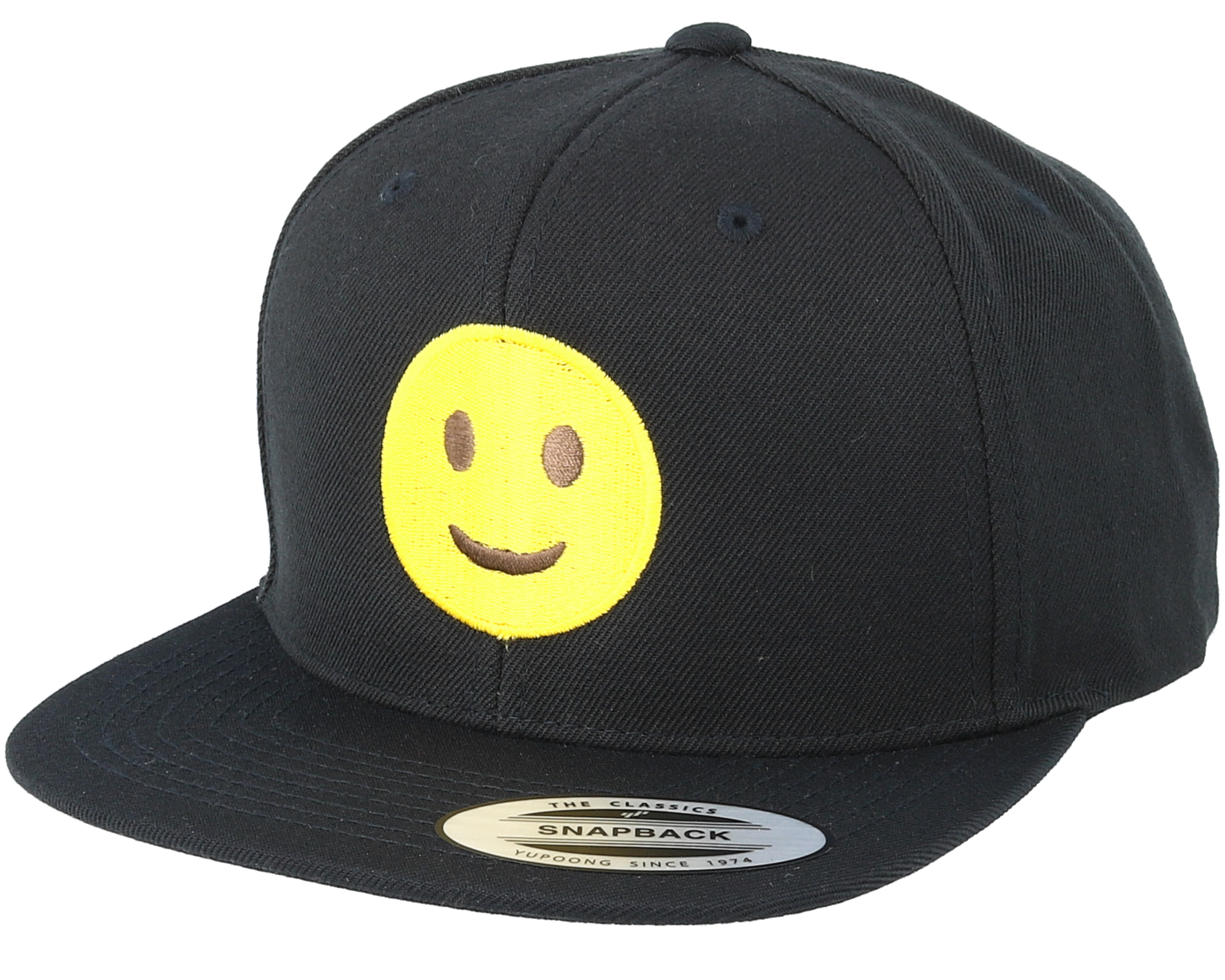 Emoji Happy Black Snapback Iconic cap