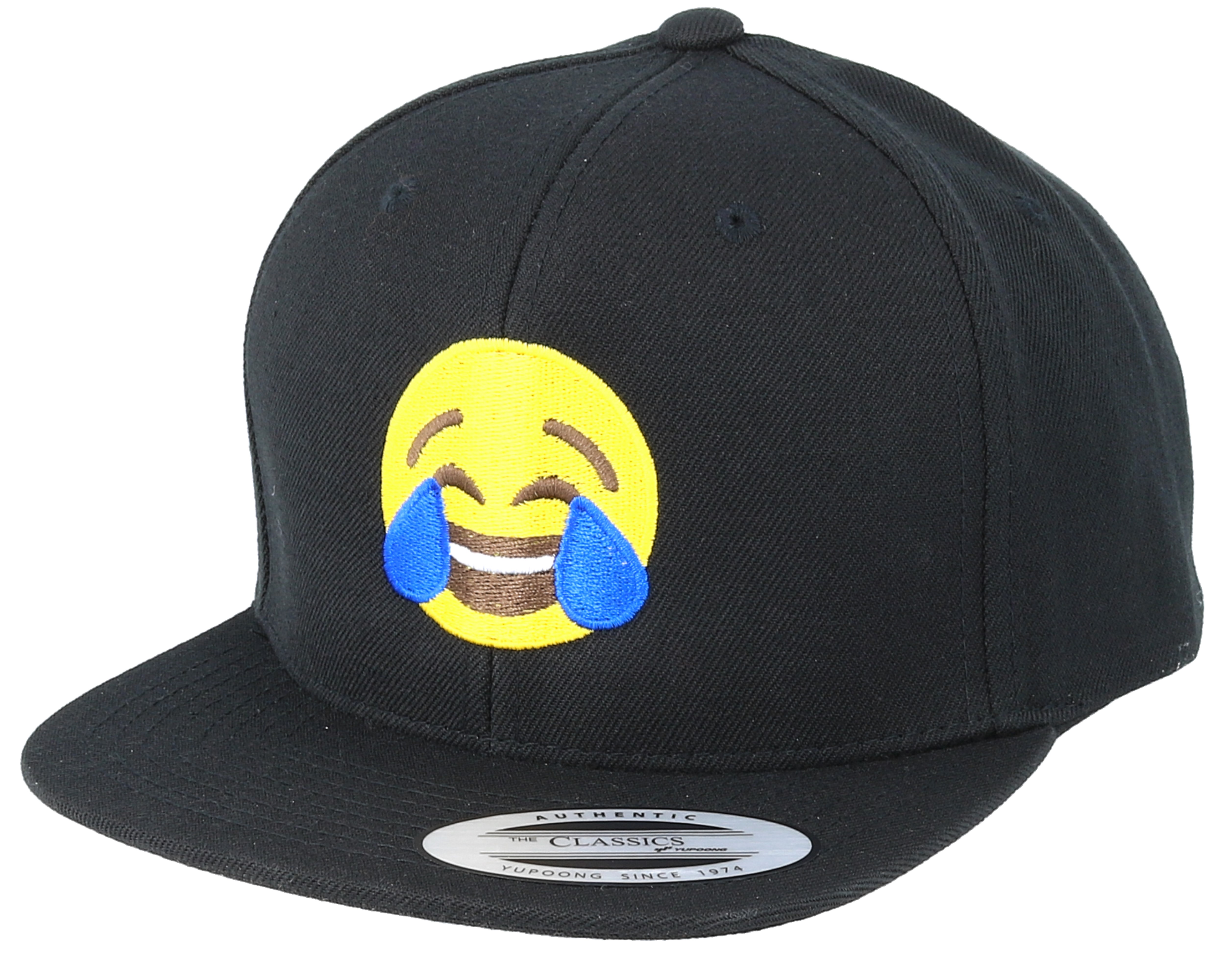 Kids Emoji Funny Black Snapback Iconic cap