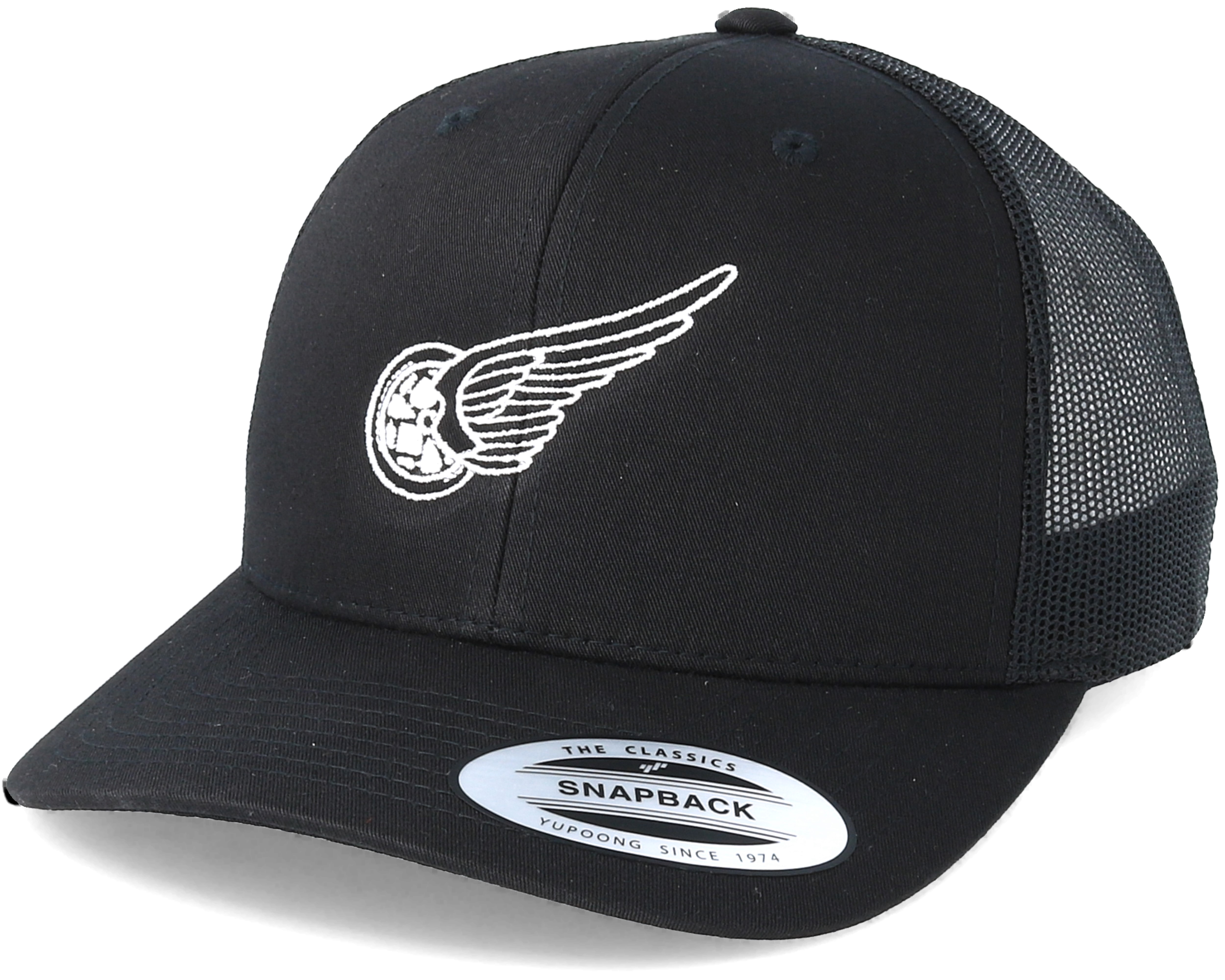 Rolling Wings Black Trucker - Born To Ride cap | Hatstoreworld.com