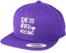 Love Is Never Wrong Purple Snapback - Pride