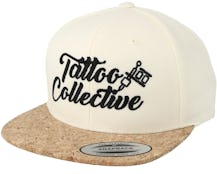 Logo White/Cork Snapback - Tattoo Collective