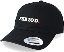 Clean Typo Black Dad Hat - Period