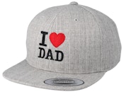 Kids I Love Dad Grey Snapback