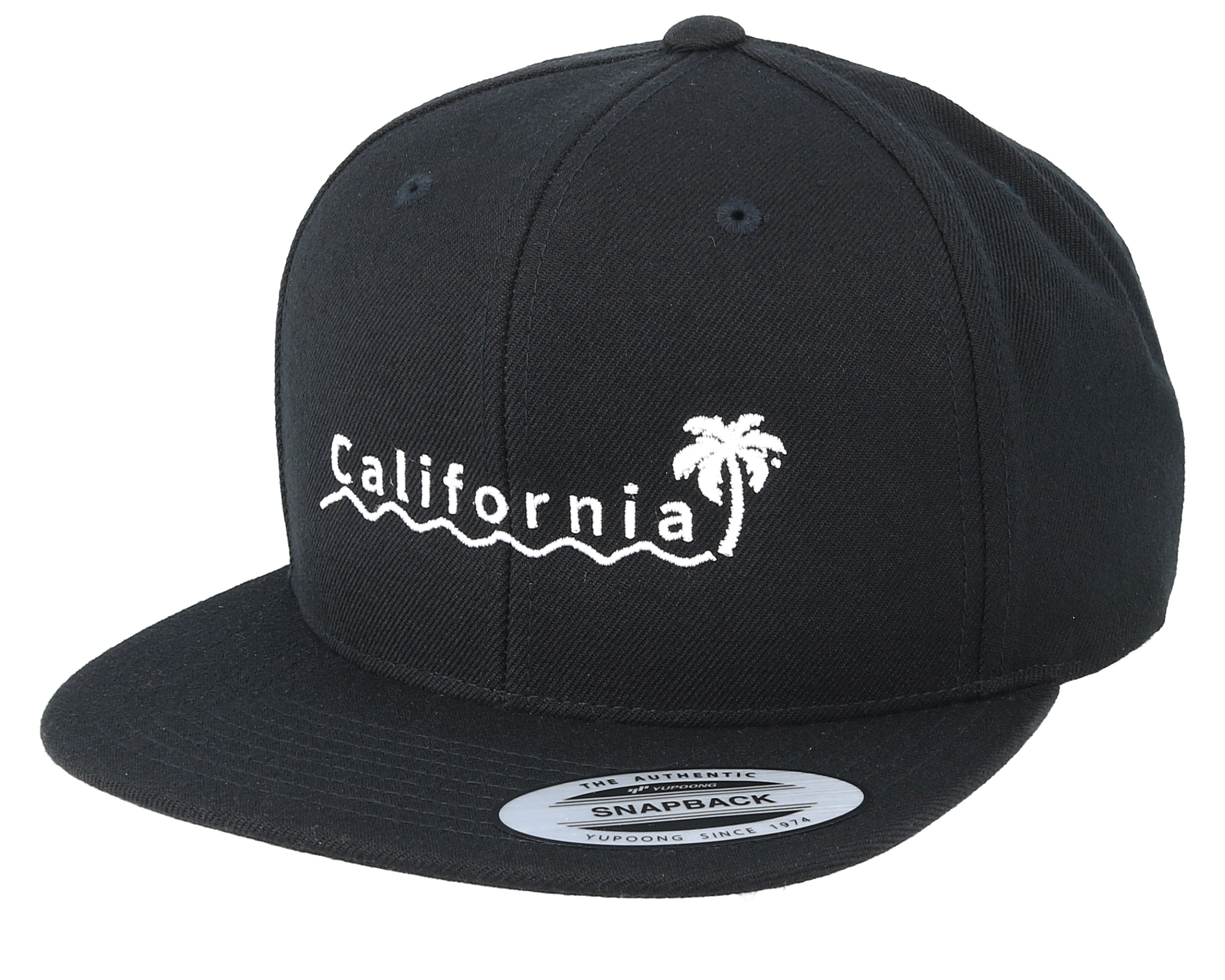 California Palm Black Snapback - Iconic