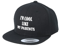 Kids Cool Like My Parents Black Snapback - Kiddo Cap