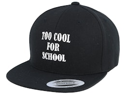 Kids Too Cool For School Black Snapback - Kiddo Cap