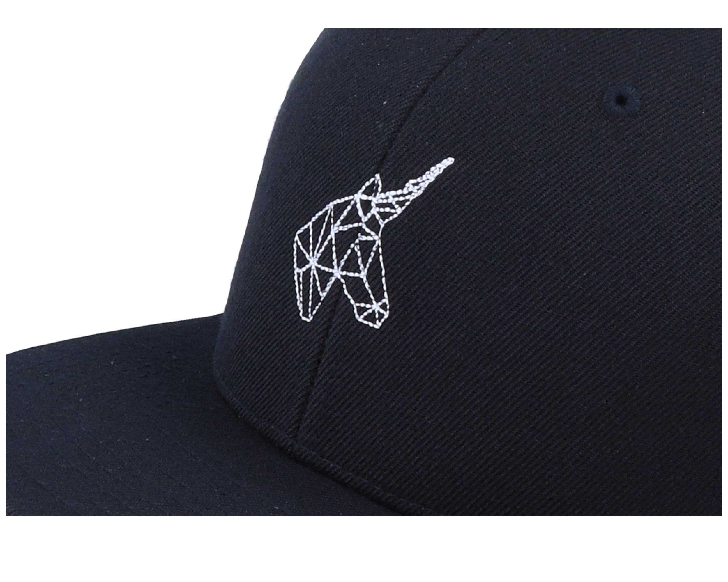 Kids Geometric Unicorn Black Snapback - Unicorns | Hatstore.ae