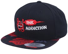 Inc Addiction Black/Rose Snapback - Tattoo Collective