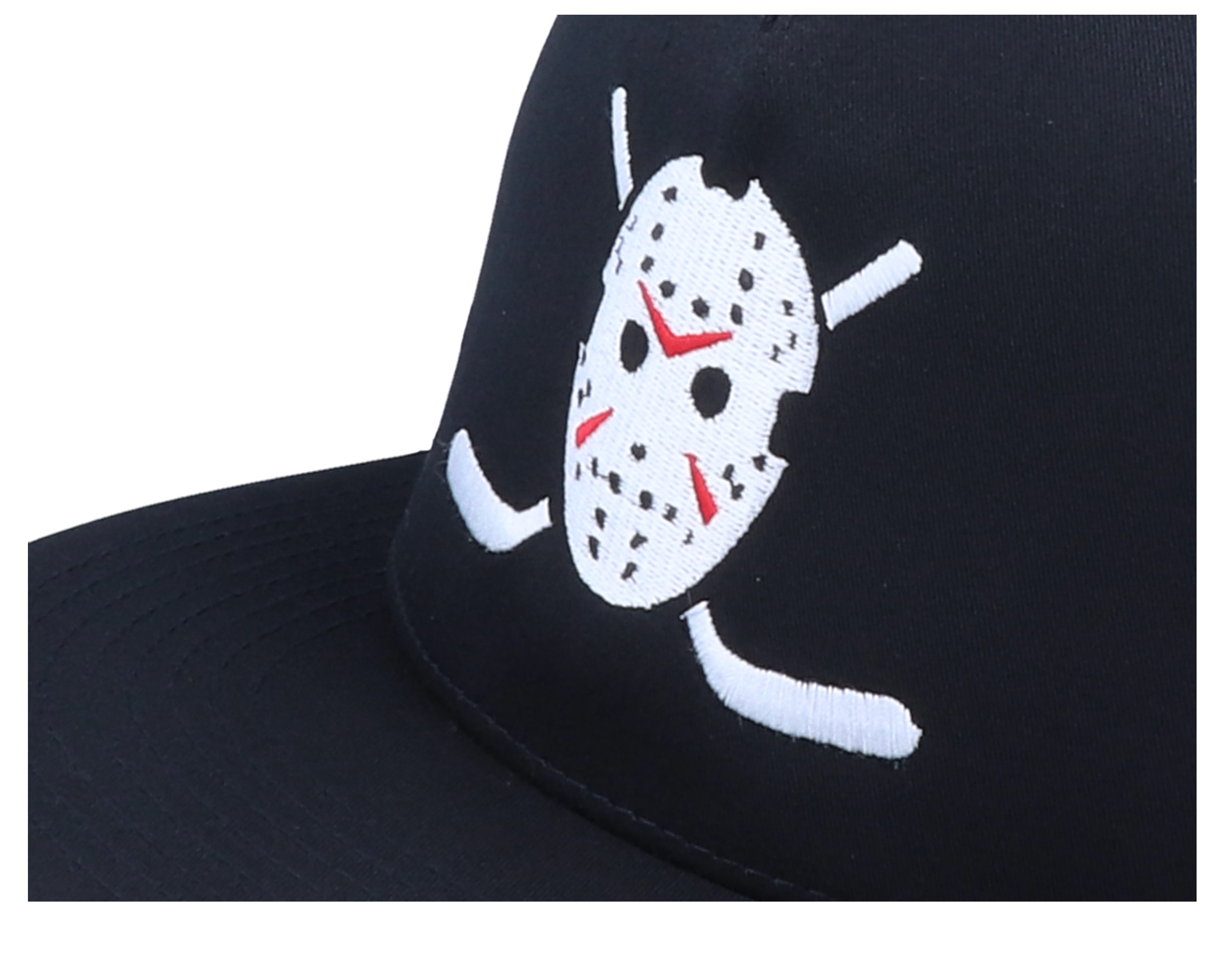Jason Hockey Logo Black Trucker Snapback