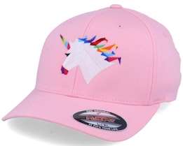 Rainbow Paper Unicorn Pink Flexfit - Origami