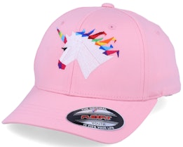 Kids Rainbow Paper Unicorn Pink Flexfit - Origami