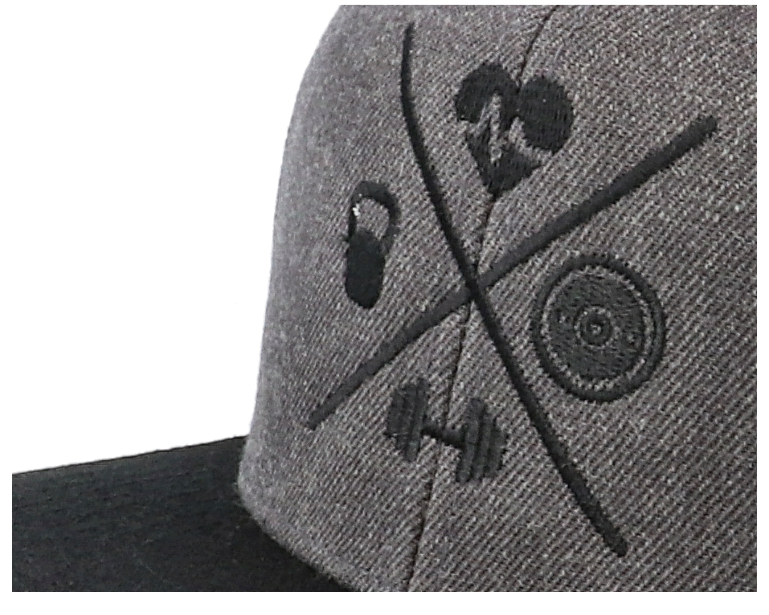 Fitness X Charcoal/Black Snapback