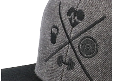 Fitness X Charcoal/Black Snapback