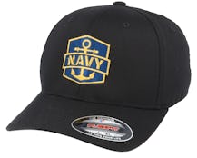 Navy Badge Black Flexfit - Army Head