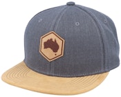 Australia Map Patch Dark Heather Grey/Suede
