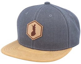 Finland Map Patch Dark Heather Grey/Suede Snapback - Iconic