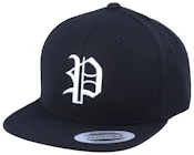 Kids P Letter 3D Black Snapback