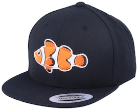 Kids Clown Fish Black Snapback - Kiddo Cap