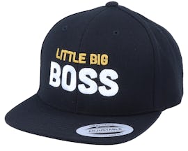 Kids Little Big Boss Black Snapback - Kiddo Cap