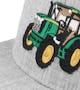 Kids Green Tractor Heather Grey Snapback - Kiddo Cap