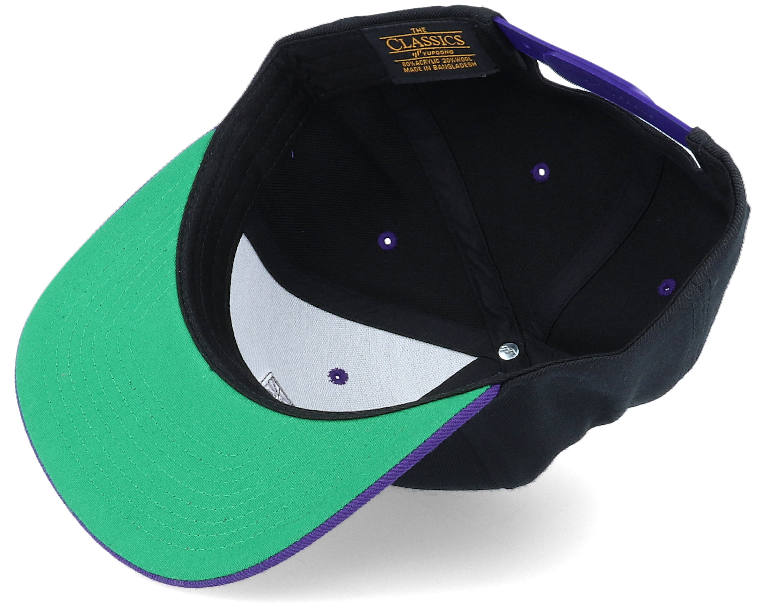 Amethyst Gem Black/Purple Snapback | Hatstoreworld.com