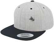 The Fly Heather Grey/Black Snapback