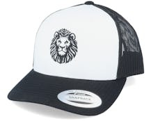 Alpha Lion Retro Black/White/Black Trucker - Iconic