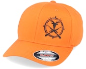 Rifle Crosshair Buck Orange Flexfit