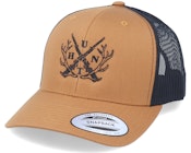 Hunt X Antlers Caramel/Black Trucker