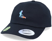 Organic Tiny Astronaut Gardener Black Dad Cap