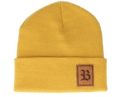 Old English B Patch Mustard Beanie