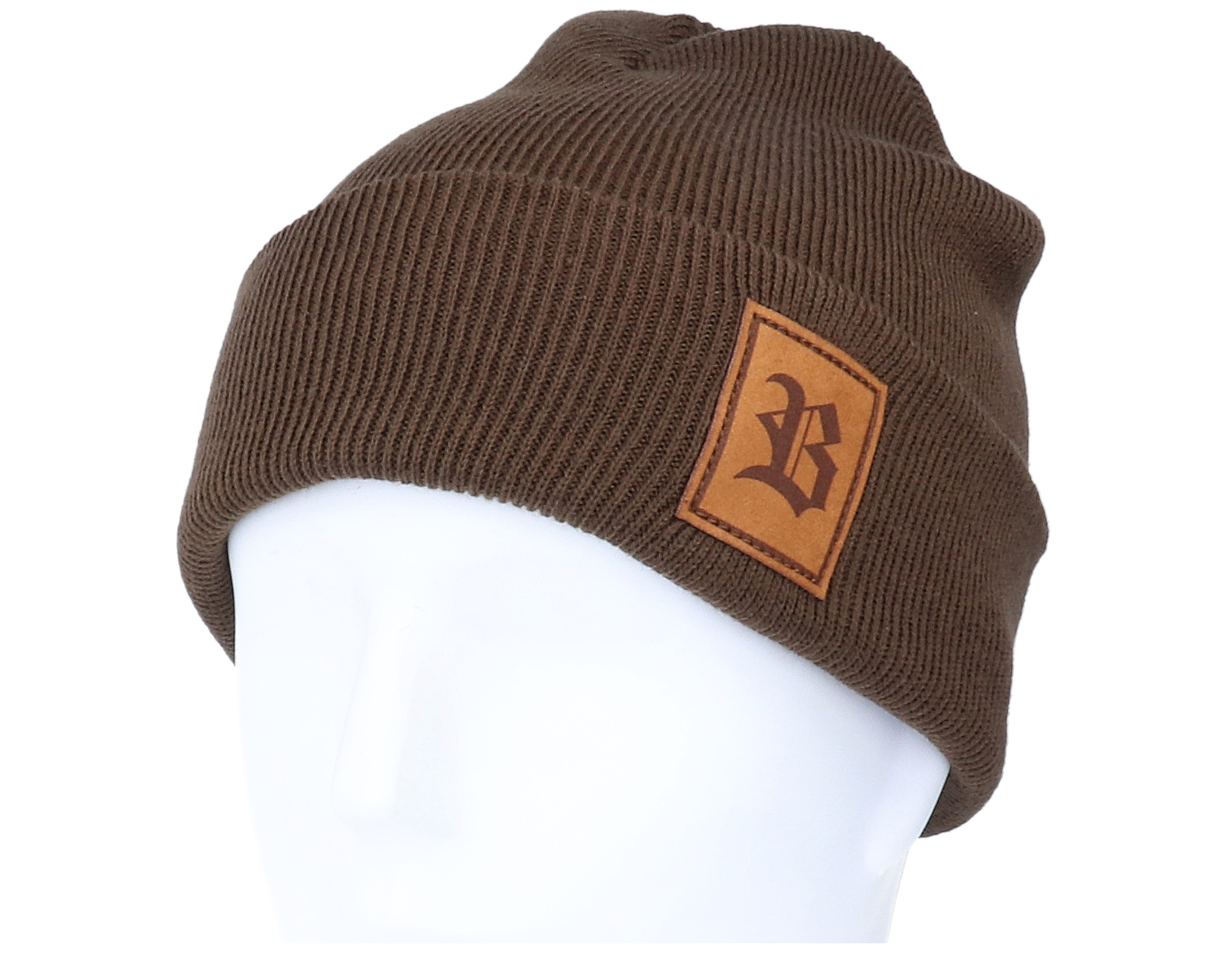 Old English B Patch Chocolate Brown 