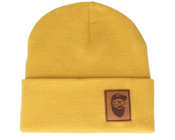 Cap Man Patch Mustard Beanie