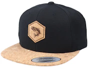 Trout Patch Black/Cork Snapback