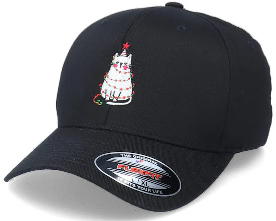 Caps Christmas Tree Cat Black Flexfit - Iconic