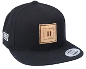 Pause Square Cork Patch Black Snapback