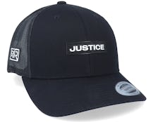 Justice Vinyl Patch Black Trucker - Fair