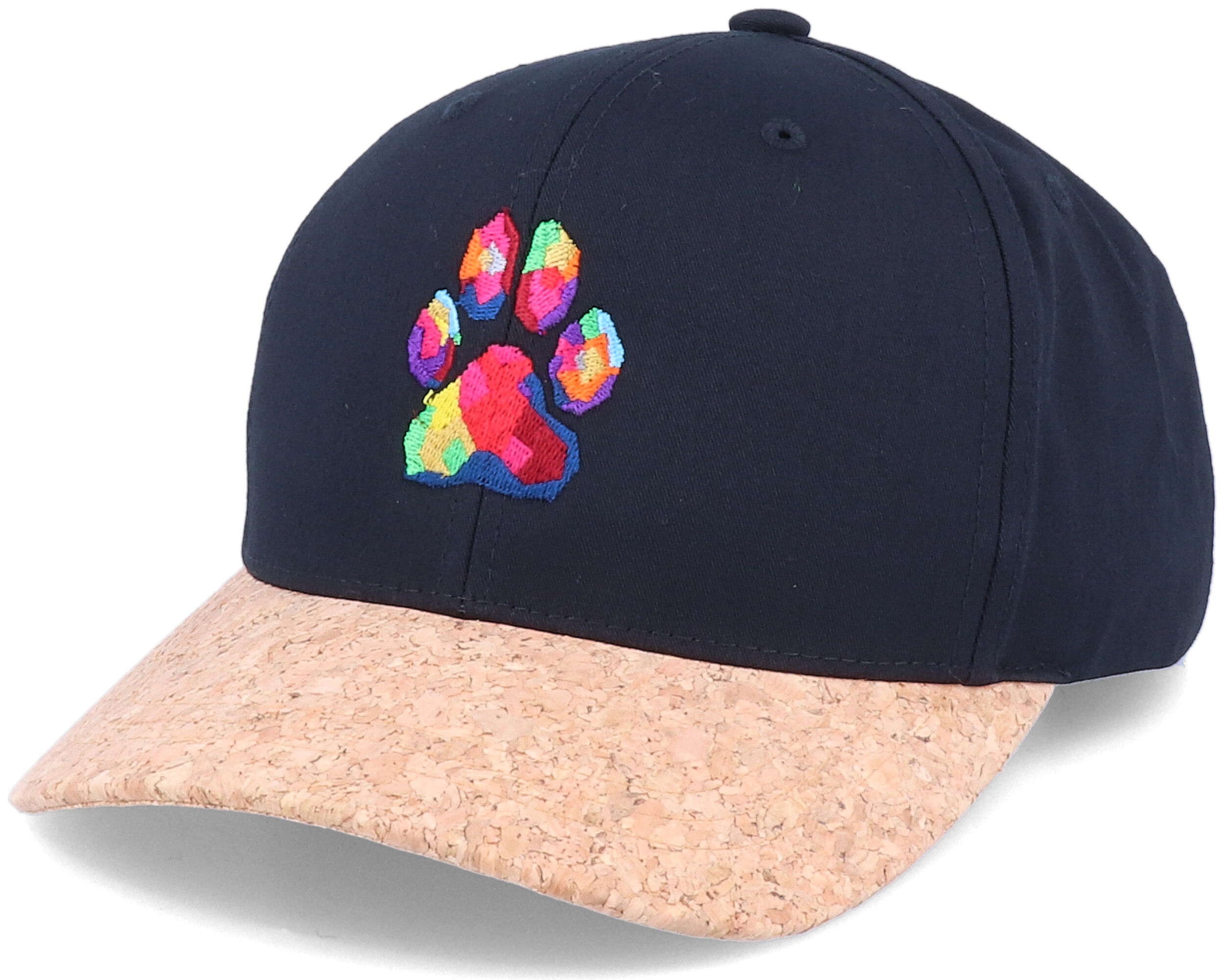 Cap Dog Paw Colors Black/Cork Adjustable - Iconic