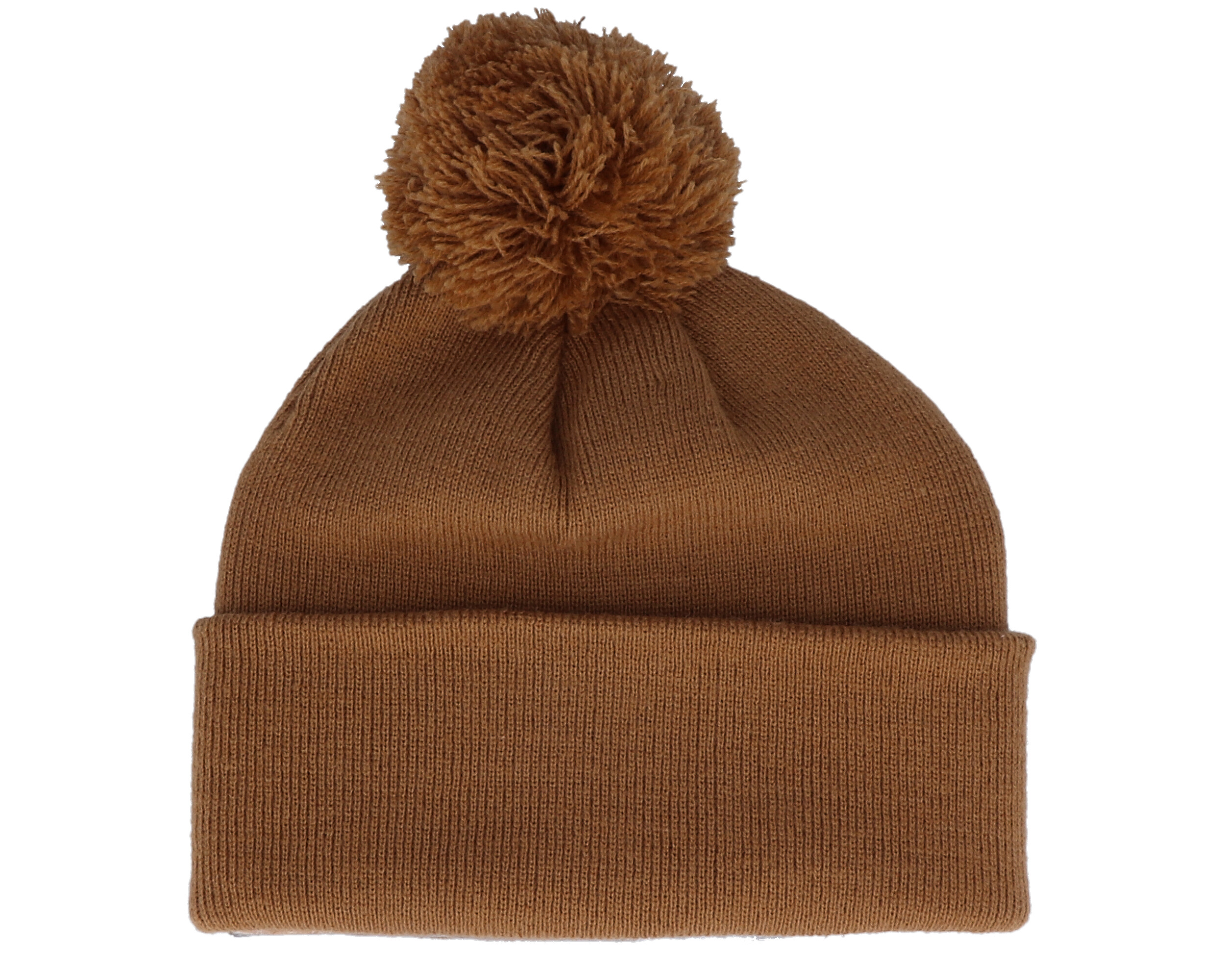 brown pom beanie