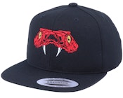 Kids Scarlet Red Viper Black Snapback