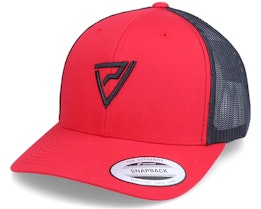 Logo 3D Classic 2-Tone Red/Black Trucker - Padelville