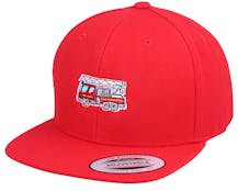 Kids Fire Truck Red Snapback - Kiddo Cap