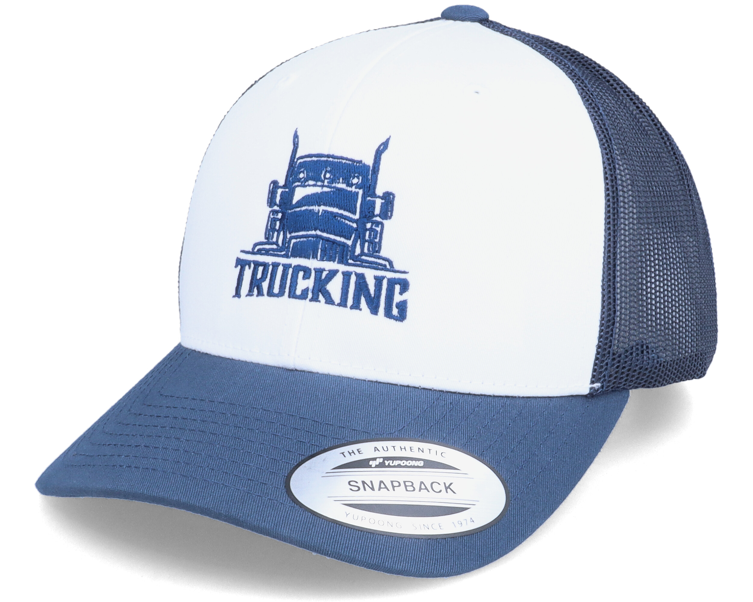 Trucking Retro Navy/White Trucker - Iconic keps - Hatstore.se